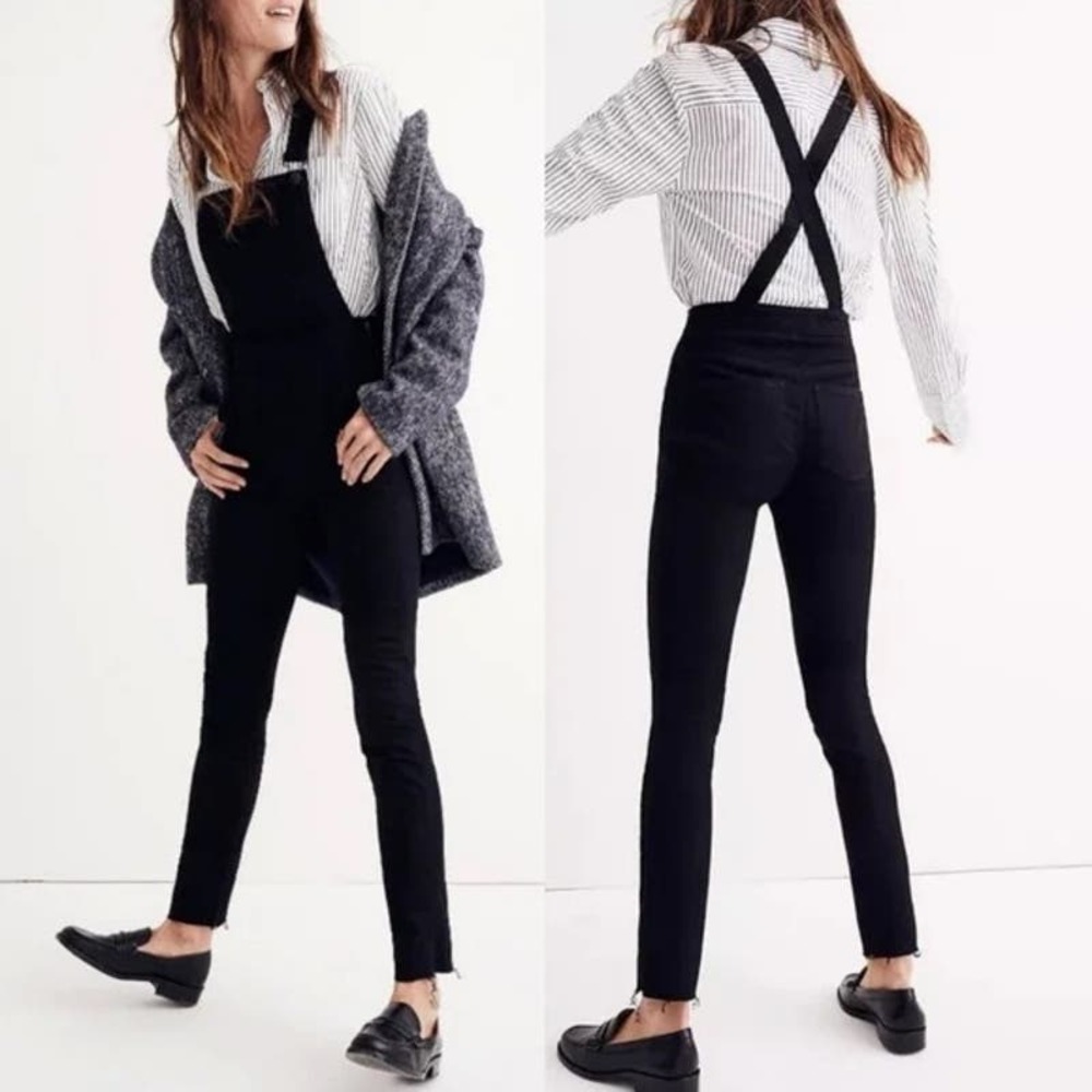 Madewell Black Overalls